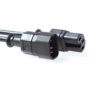 Power Cable C14 To C15 Black 0.60m