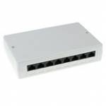 Surface Mounted Box Unshielded 8 Ports
