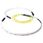 Fiber Optic Cable Singlemode 9/125 OS2 indoor/outdoor 8 fibers with LC connectors 80m Yellow