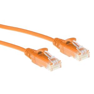 Slimline Patch Cable - CAT6 - U/UTP - 50cm - Orange
