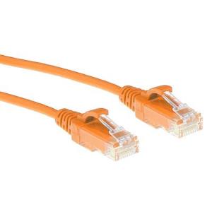Slimline Patch Cable - CAT6 - U/UTP - 1m - Orange