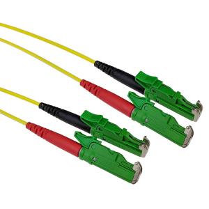 Fiber Patch Cable - E2000/APC and E2000/APC Duplex 9/125 OS2 - 1m - Yellow