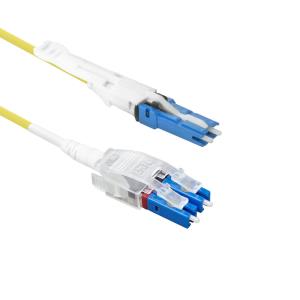 Fiber Patch Cable Twist Uniboot Duplex - CS - LC- 9/125 OS2 Polarity Twist - 50cm - Yellow