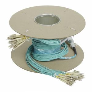 Preconnected Fiber Optic Link Microcables Om3 Fan-out 12 Lc-lc Duplex 10m