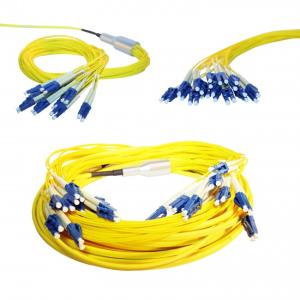 Preconnected Fiber Optic Link Microcables Os2 Fan-out 12 Lc-lc Duplex 10m