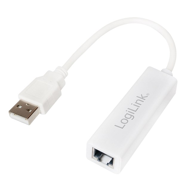 Fast Ethernet USB 2.0 To Rj45 Adapter White With Cable (ua0144)