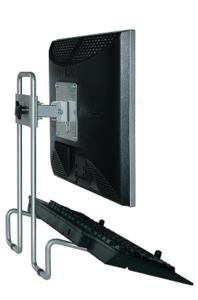 Steel Flex Monitor Stand Adjustable Silver