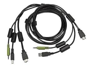 Cable 1-DVI-d/1-hdmi/1-USB/1-aud 6ft