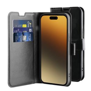 iPhone 15promax Gel Wallet Case Black